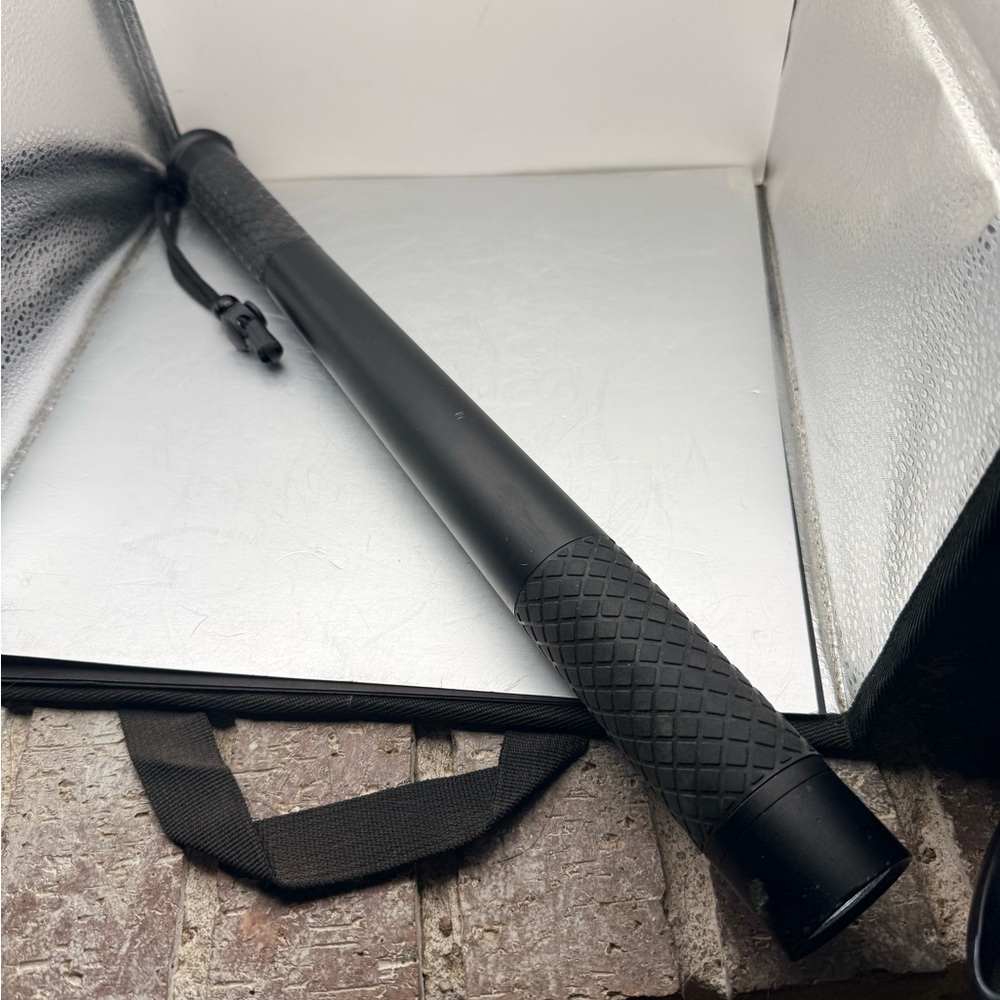 Black Tactical Flashlight